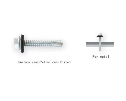 DIN7504K, HEX WASHER HEAD SELF DRILLING SCREWS ASSEMBLED EPDM BONDED WASHER