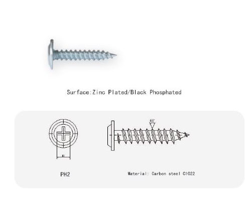 WAFER HEAD TAPPING SCREWS